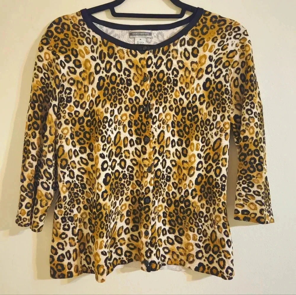Investments Button Front Cardigan